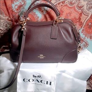 Coach Lane satchel ( color Oxblood )